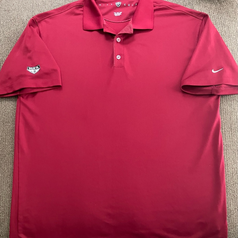 Men’s Nike Golf Boyne Mt. Short Sleeve Polo Size XL - Dark Red